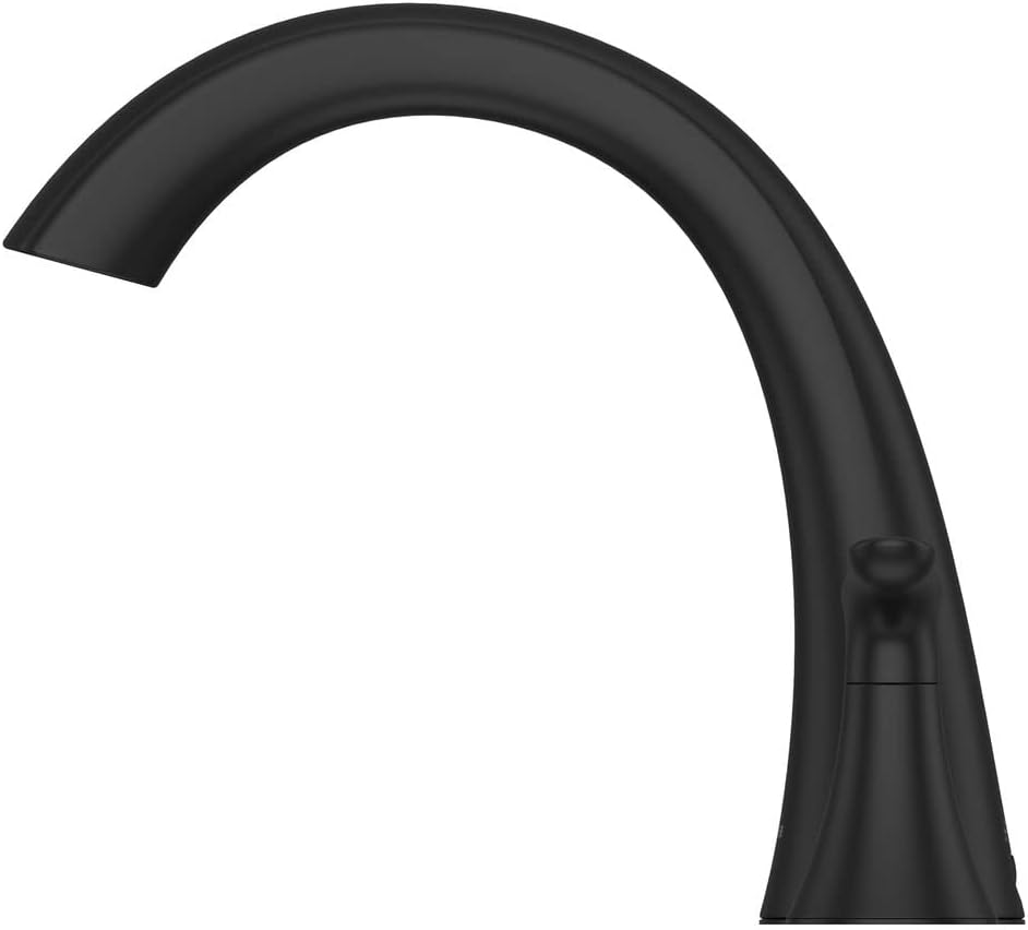 Pfister Weller Roman Bathtub Faucet (Valve Sold Separately), 2-Handle, 3-Hole, Matte Black Finish, RT65WRB