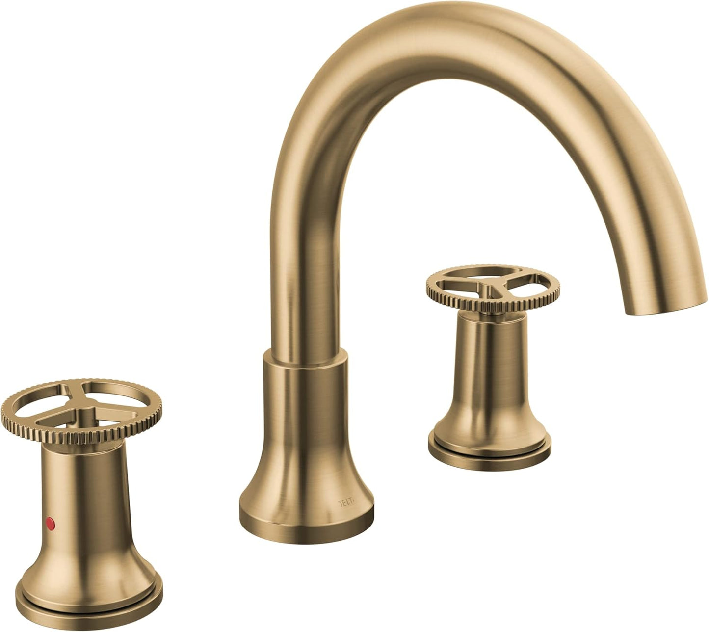 Delta Trinsic Roman Tub Faucet, Brushed Gold Deck Mount Bathtub Faucet, Champagne Bronze T2759-CZ (Valve Not Included)