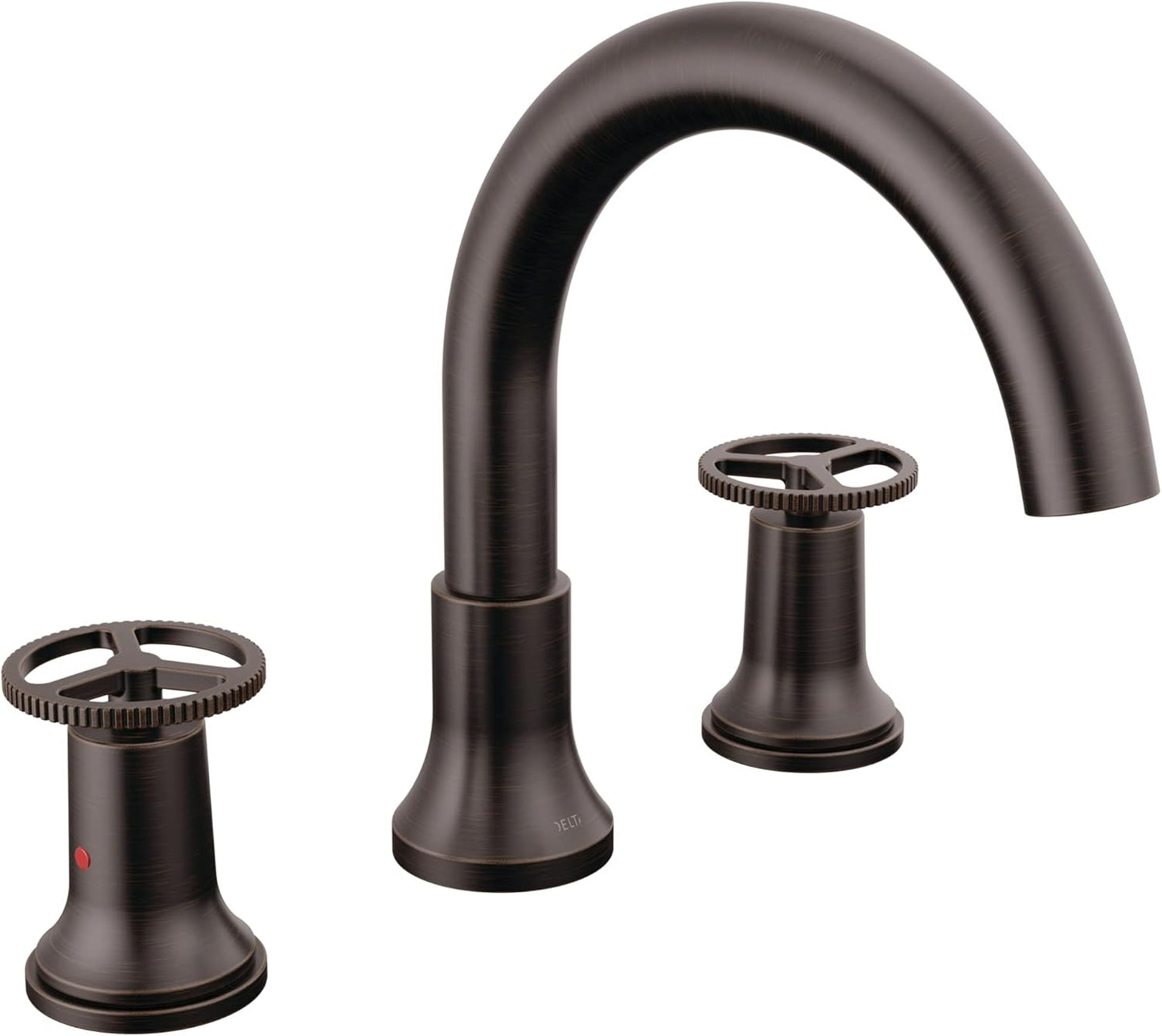 Delta Trinsic Roman Tub Faucet, Brushed Gold Deck Mount Bathtub Faucet, Champagne Bronze T2759-CZ (Valve Not Included)