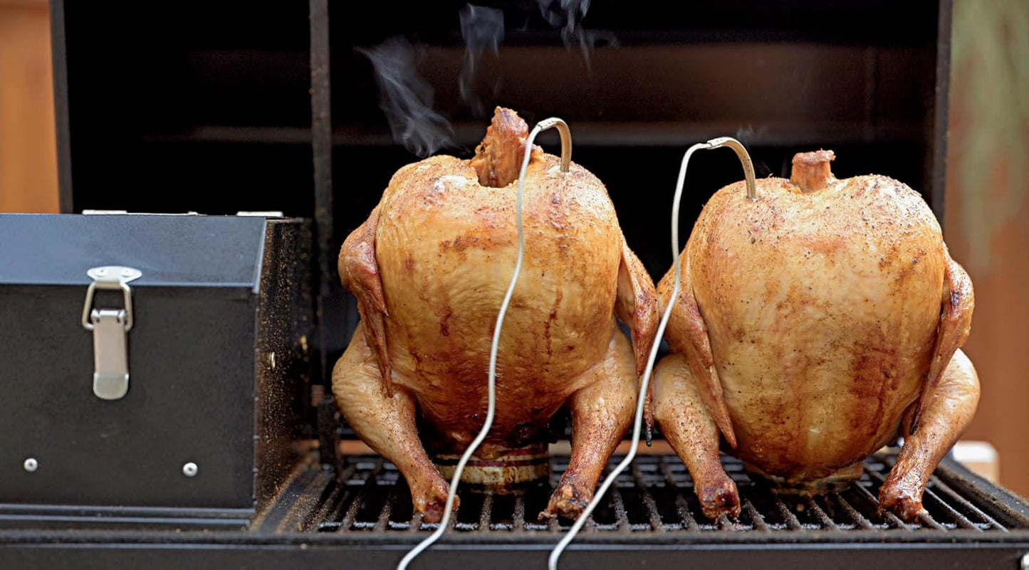 Freedom Stoves Portable Pellet Grill Smoker with Peaked Lid Smoke, Grill, Sear Includes 2 Meat Probes 8.5LB Hopper Capacity & Timer -12vDC / 120AC - BBQ for Camping Tailgating Condos Boating Beach