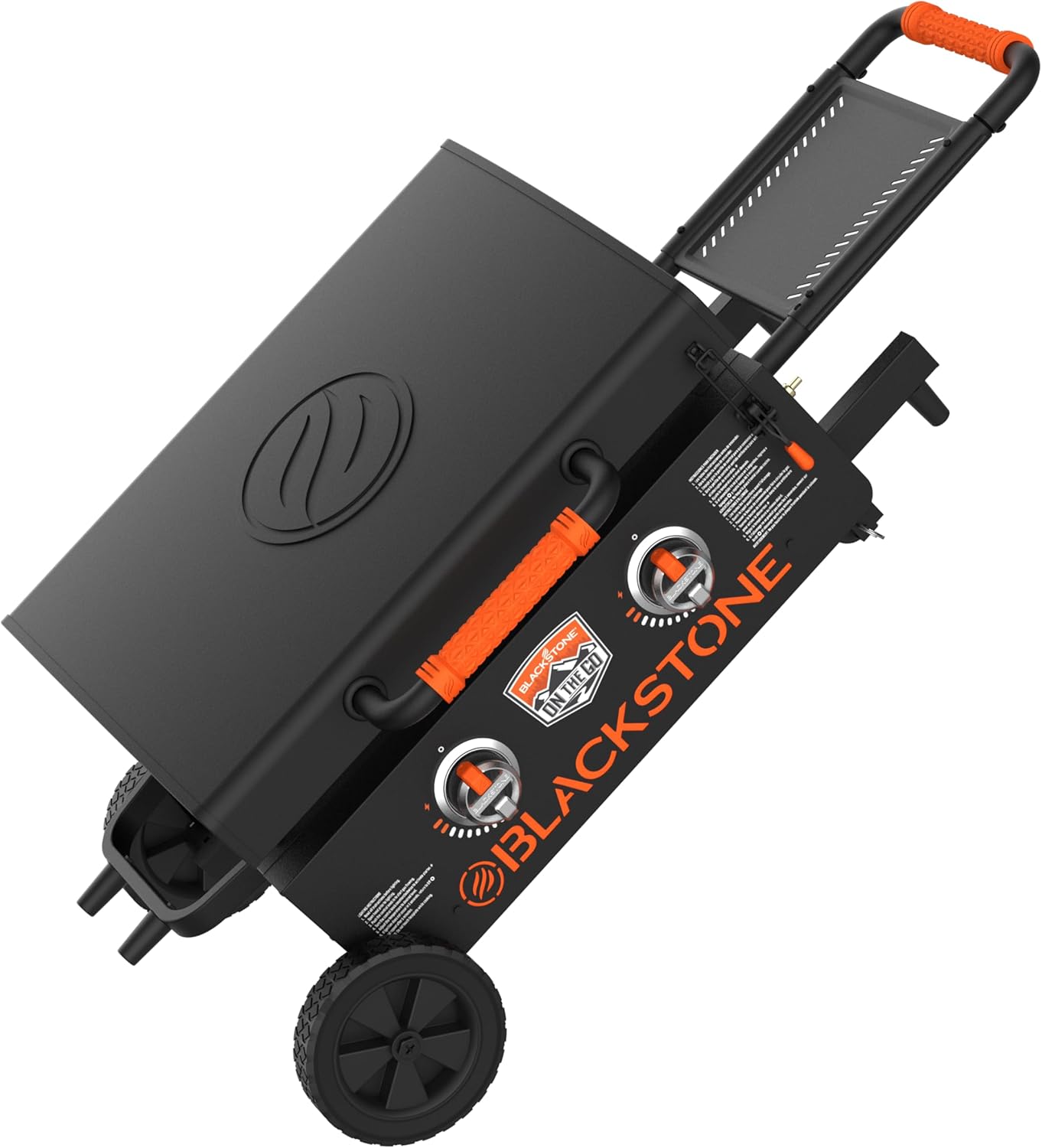 22 inch Blackstone Griddle with Hood and Grill Stand, Outdoor Flat Top Grill Propane Portable Gas Grill for Camping and BBQ Grill with Blackstone Seasoning, and Blackstone Griddle Gloves