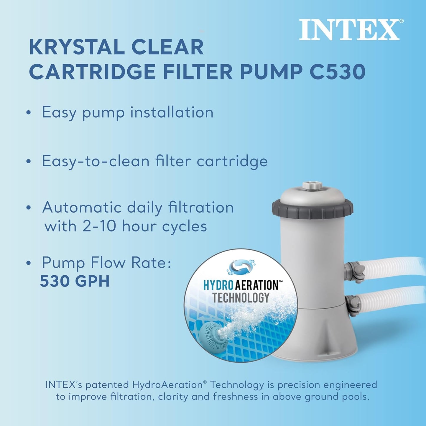 INTEX 28211EH Metal Frame Above Ground Swimming Pool Set: 12ft x 30in – Includes 530 GPH Cartridge Filter Pump – Puncture-Resistant Material – Rust Resistant – 1718 Gallon Capacity