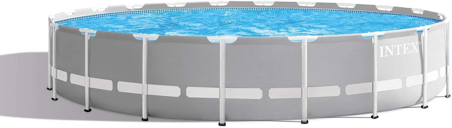 Intex 26711EH Prism Frame Premium Above Ground Swimming Pool Set: 12ft x 30in – Includes 530 GPH Cartridge Filter Pump – SuperTough Puncture Resistant – Rust Resistant – 1718 Gallon Capacity