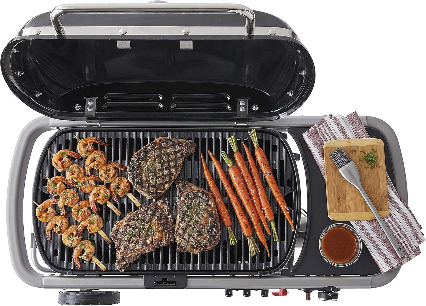 Weber Traveler Portable Gas Grill, Black